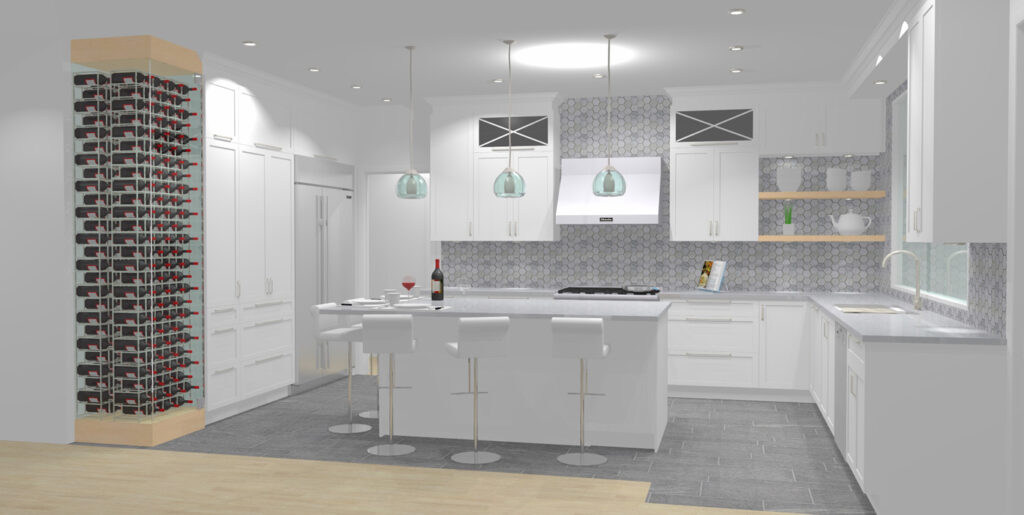 plan 3D réalisé par Cuisine Beaujoly à Ste-Thérèse 