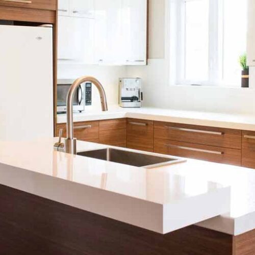 comptoir de cuisine en stratifié