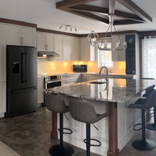 armoires de cuisine rustique chic