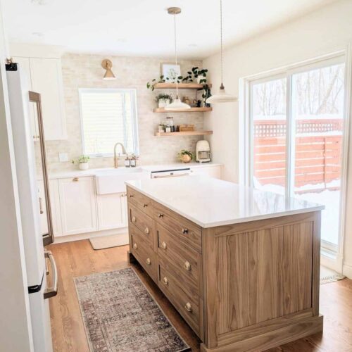 cuisine champêtre de style farmhouse