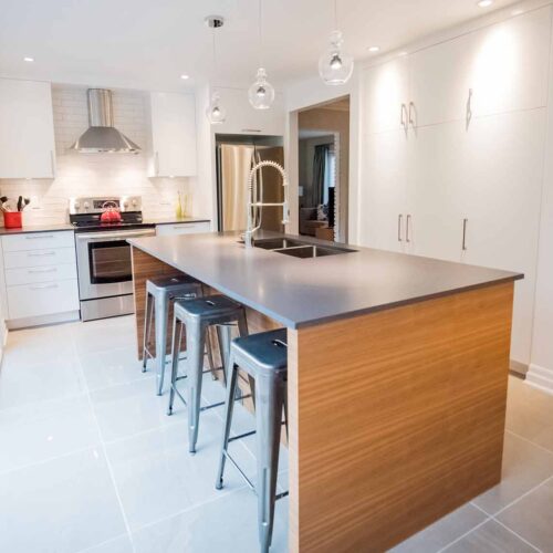 armoires de cuisine de style scandinave